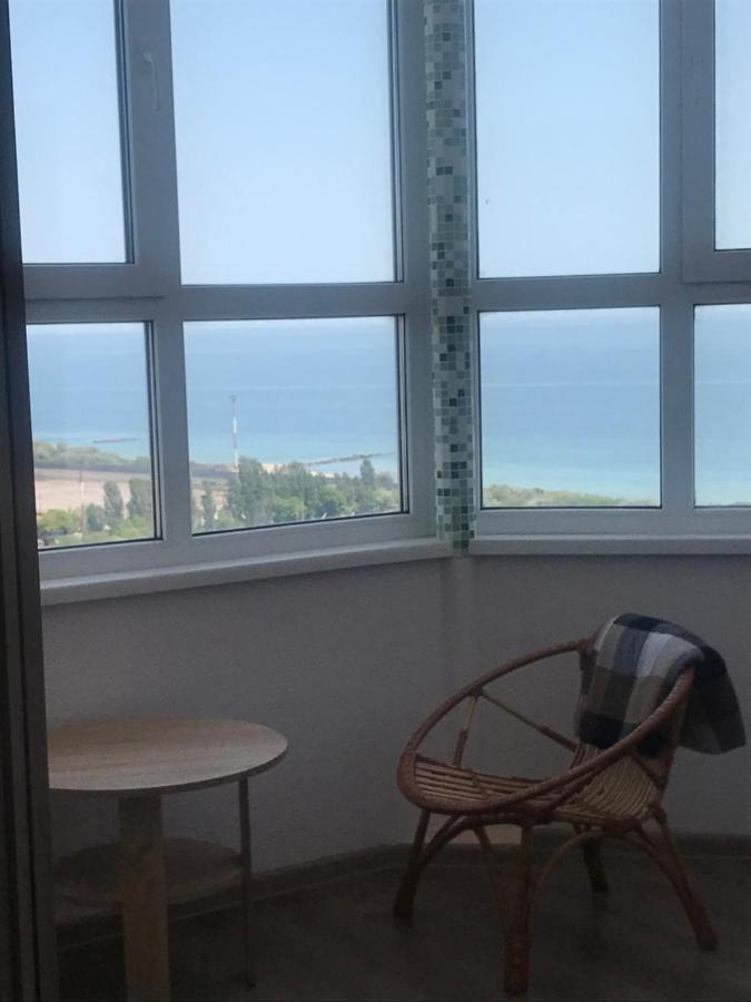 Apartamento Flat with the sea view Chornomorsk Exterior foto