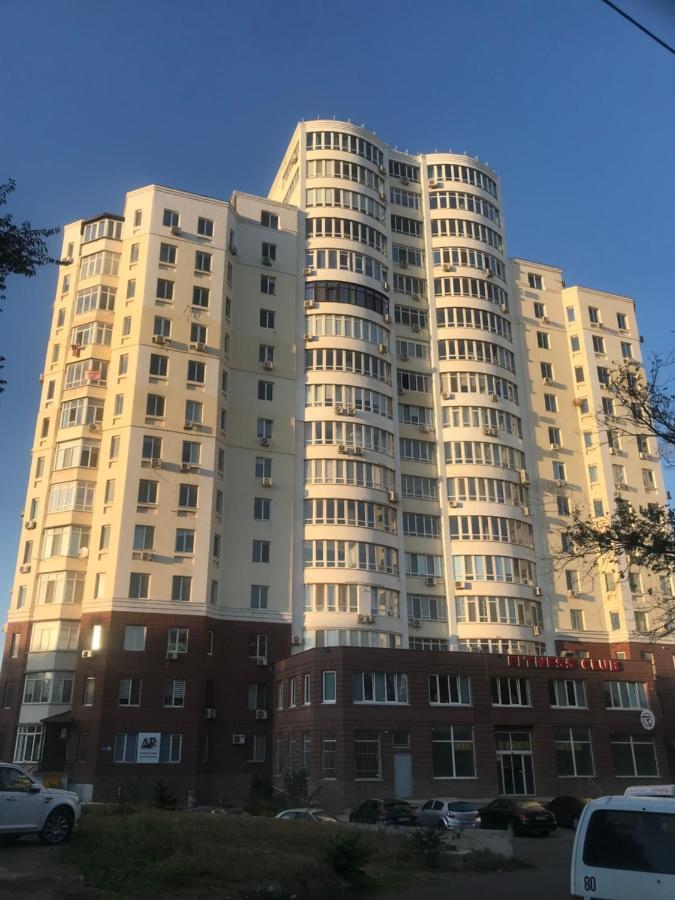 Apartamento Flat with the sea view Chornomorsk Exterior foto